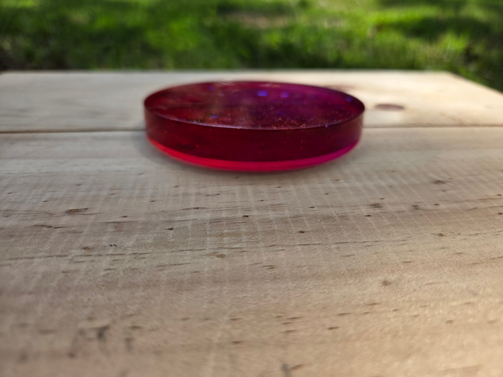 Pink Glitter Coaster