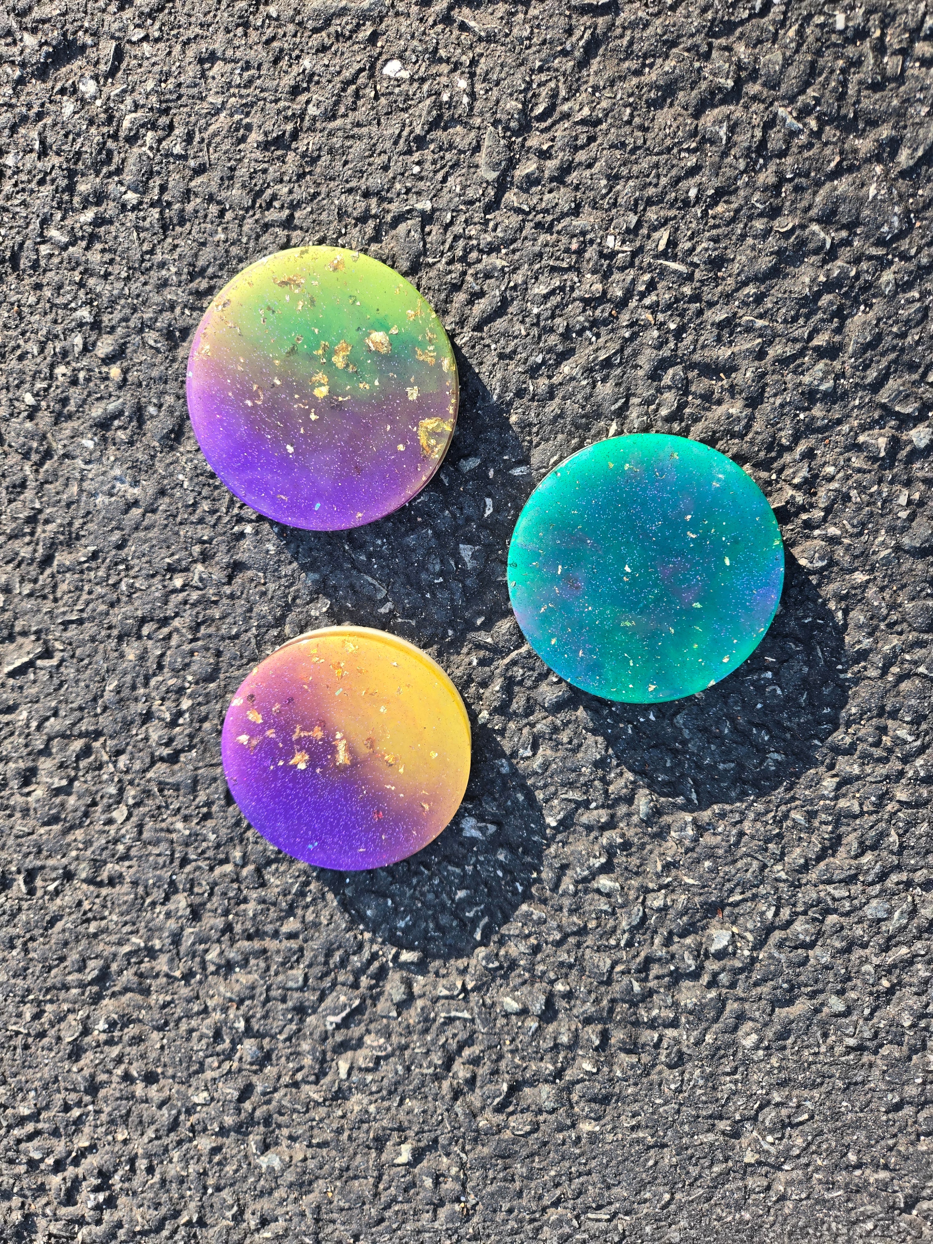 Purple Rain Coasters | Set of 3